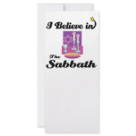 i believe in sabbath full color rack card