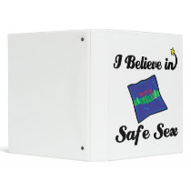 i believe in safe sex vinyl binder