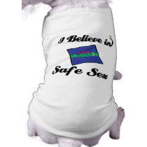 i believe in safe sex pet clothes