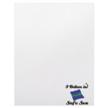 i believe in safe sex letterhead