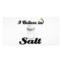 i believe in salt photo greeting card