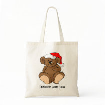 I Believe in Santa bags