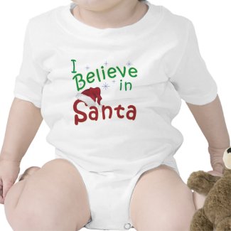 I Believe in Santa Christmas Design shirt