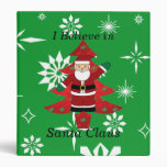 I believe in santa claus gifts binders
