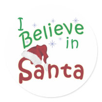 I Believe in Santa Sticker