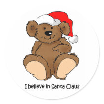 I Believe in Santa stickers