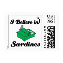 i believe in sardines stamp