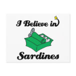i believe in sardines postcards