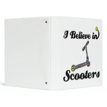 i believe in scooters 3 ring binders