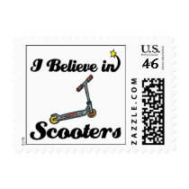 i believe in scooters postage stamps