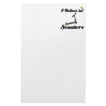i believe in scooters custom stationery