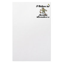 i believe in scout leaders stationery