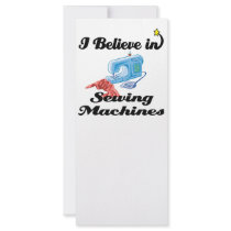 i believe in sewing machines customized rack card