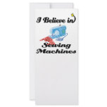 i believe in sewing machines customized rack card