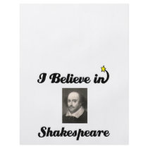 i believe in shakespeare flyer design