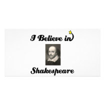 i believe in shakespeare picture card