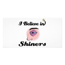 i believe in shiners customized photo card