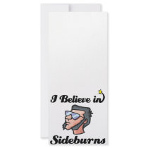 i believe in sideburns rack card