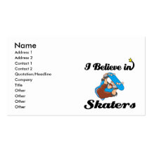 i believe in skaters business card template