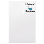 i believe in skydiving custom stationery