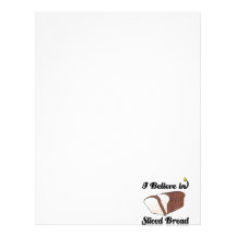 i believe in sliced bread letterhead template