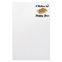 i believe in sloppy joes stationery
