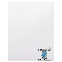 i believe in slot machines letterhead design