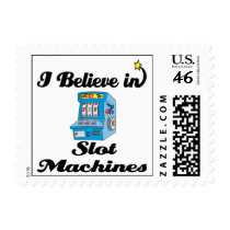i believe in slot machines stamp
