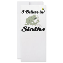 i believe in sloths rack card