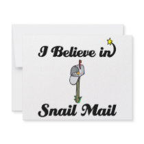 i believe in snail mail custom invite