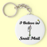 i believe in snail mail keychains