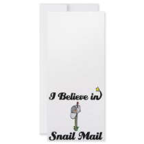 i believe in snail mail personalized rack card