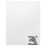 i believe in snails customized letterhead