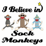 i believe in sock monkeys photo sculpture