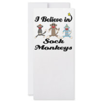 i believe in sock monkeys rack card design