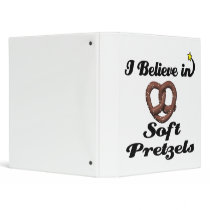i believe in soft pretzels vinyl binder