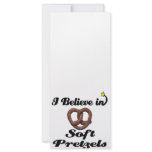 i believe in soft pretzels rack card design