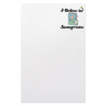 i believe in sonograms custom stationery