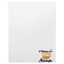 i believe in soup customized letterhead