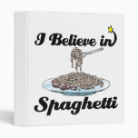 i believe in spaghetti vinyl binder