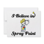 i believe in spray paint personalized invite