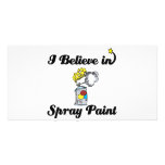 i believe in spray paint custom photo card