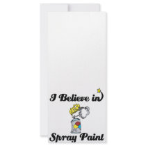 i believe in spray paint rack card design