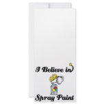 i believe in spray paint rack card design