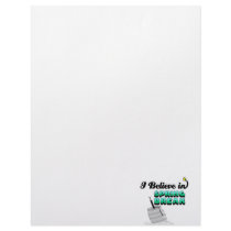 i believe in spring break custom letterhead