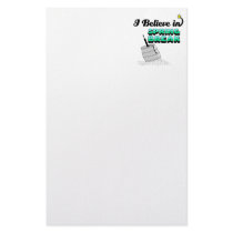 i believe in spring break customized stationery