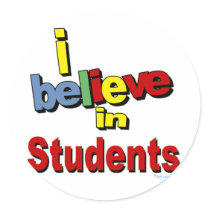 I believe in Students stickers by ibelieveshop I believe in Students stickers