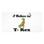 i believe in t-rex photo card template