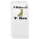 i believe in t-rex personalized rack card