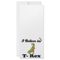 i believe in t-rex custom rack card